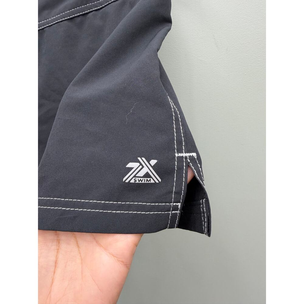 ZeroXposur Women’s M 10 Black Board Shorts Swim Y2K Surf Drawstring - Picture 2 of 4